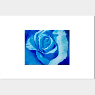 Turquoise Rose Posters and Art